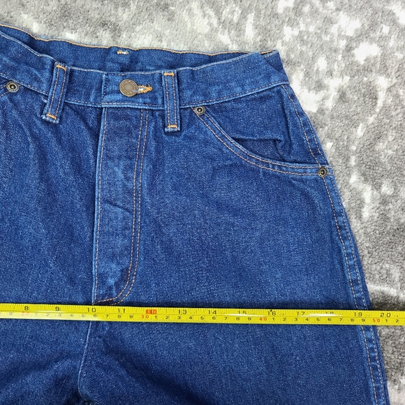 WRANGLER Vintage Retro 100% Cotton Made in the USA 9 Average High Rise Straight - Picture 10 of 12